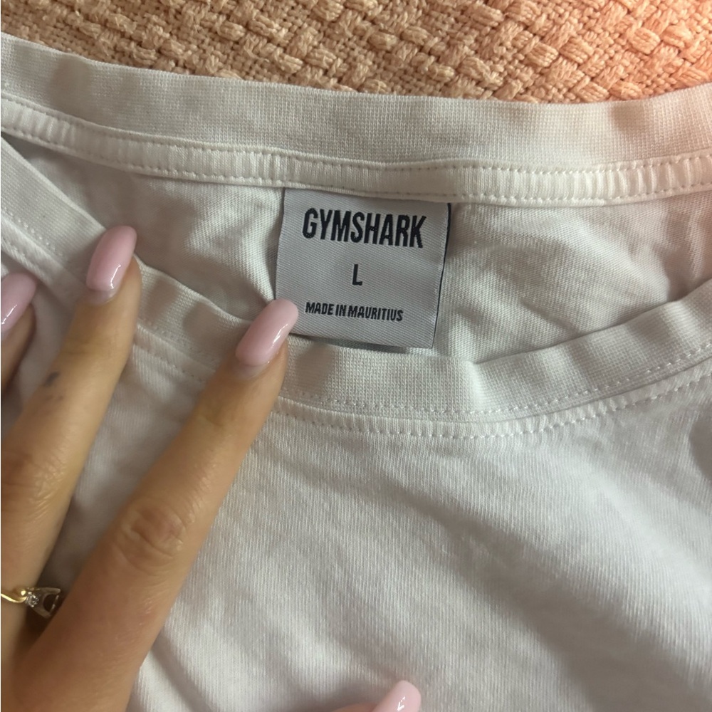 Gymshark Classic Cropped White Tee - Picture 3 of 3